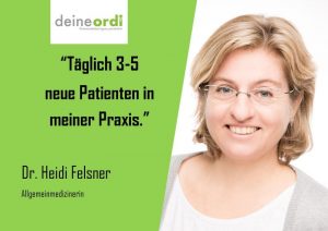 Read more about the article Vor 2 Jahren übernahm Frau Dr. Felsner eine bestehende Praxis inkl. Patientenstamm. Zentrale Lage, aber dennoch etwas versteckt.